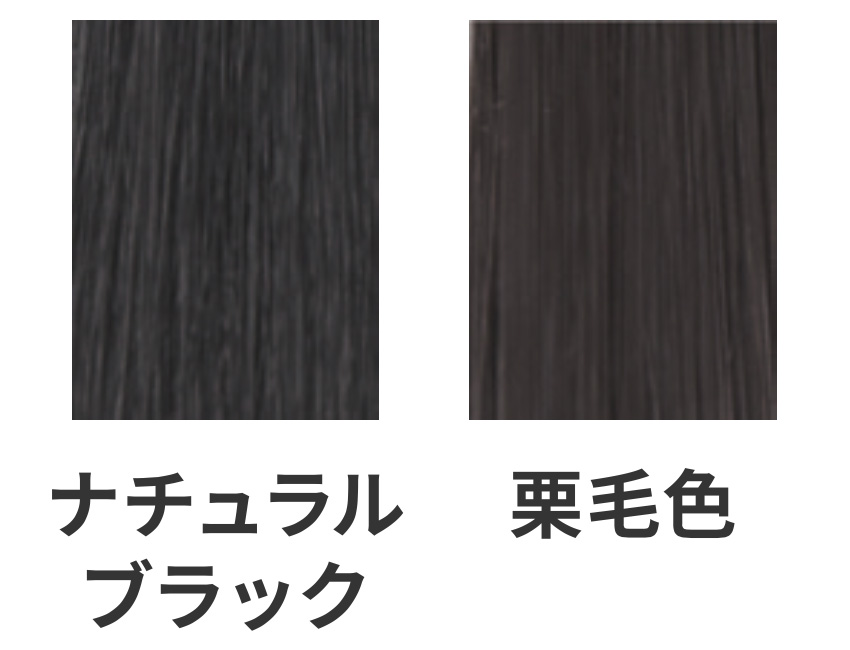 ナチュラルブラックと栗毛色